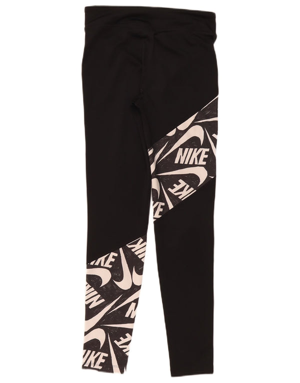 Nike piger Dri Fit grafiske leggings 13-14 år XL sort