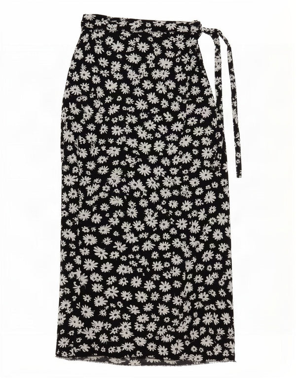 Max Dine Dame Maxi Lige Nederdel IT 44 Medium W30 Black Floral