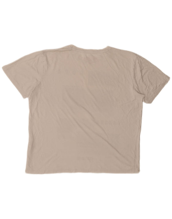 JACK & JONES Herre grafisk T-shirt Top XL Hvid Bomuld