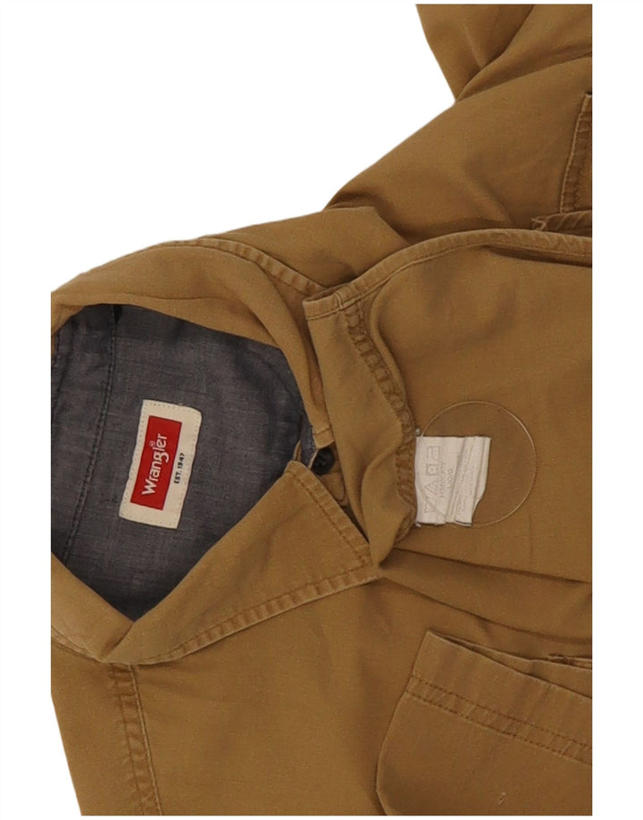 Wrangler Kortærmet Herreskjorte Stor Beige