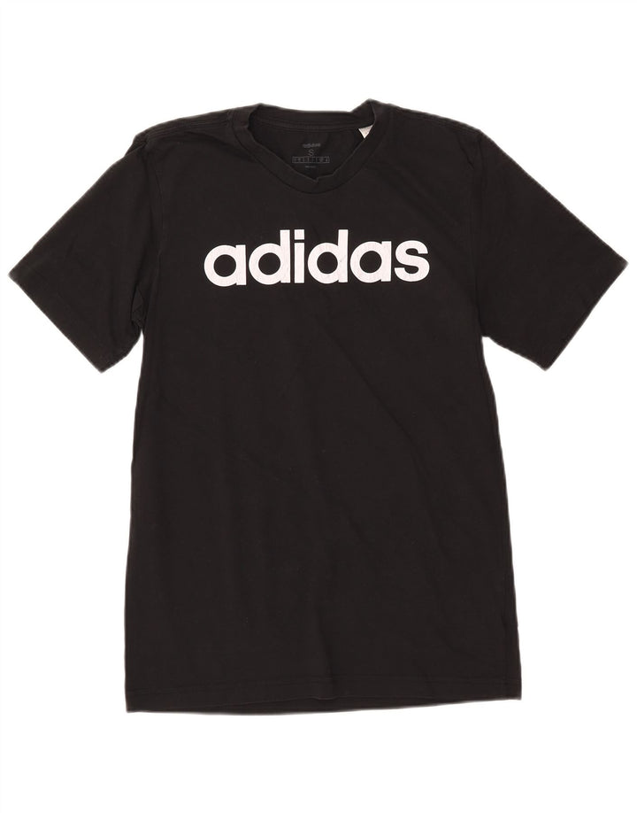 ADIDAS Grafisk T-shirt top til mænd, lille sort bomuld
