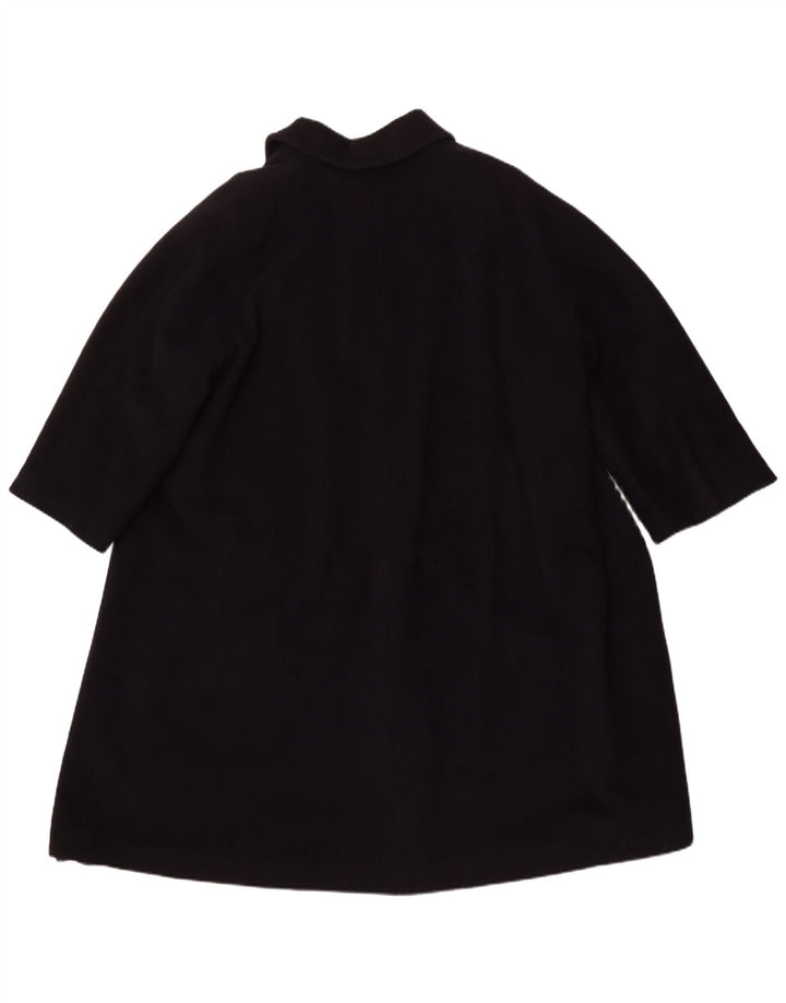 LUISA SPAGNOLI Oversize overfrakke til kvinder UK 16 Large Navy Blue Virgin Wool