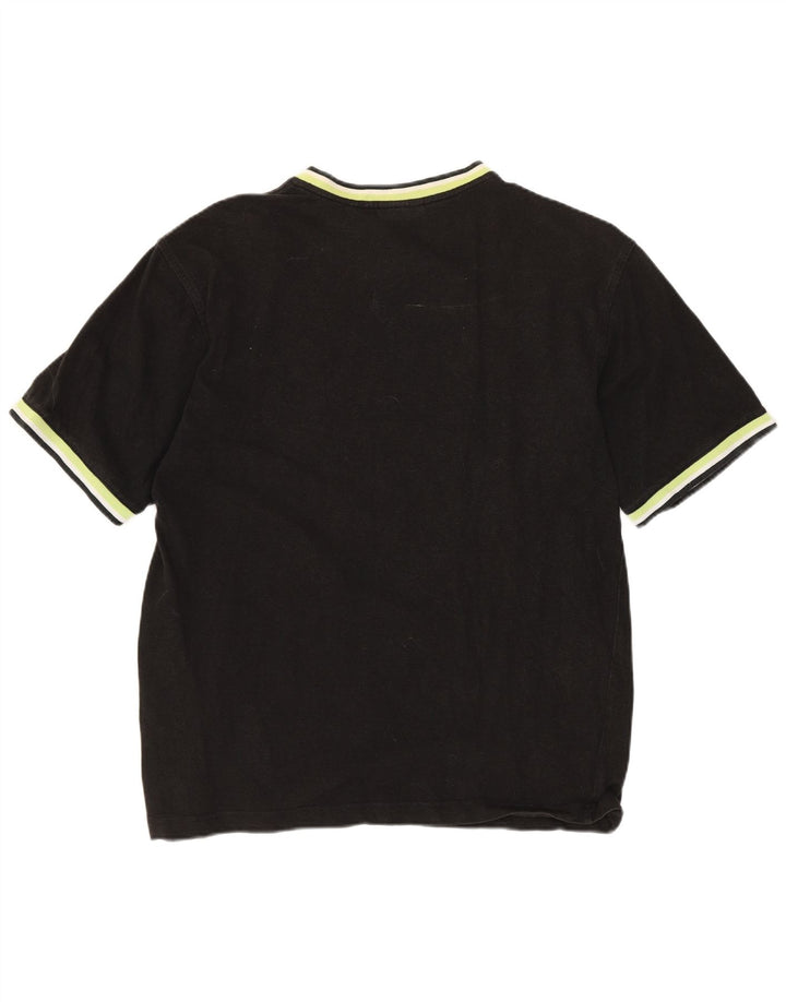 LACOSTE Herre T-Shirt Top størrelse 3 Lille sort bomuld