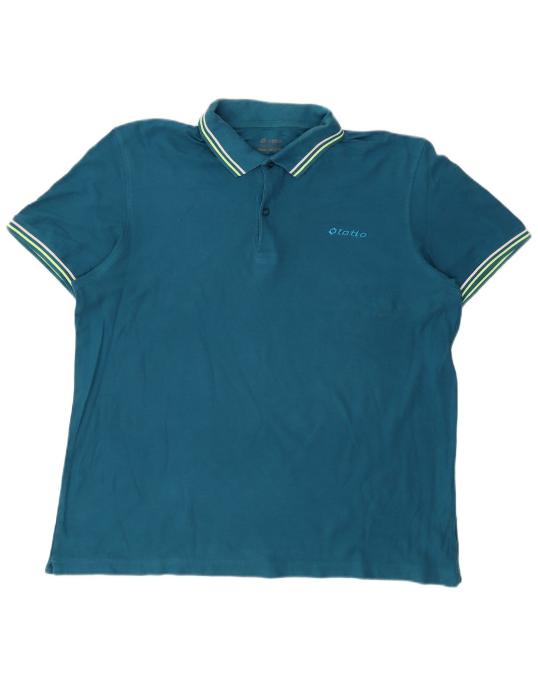 Lotto Herre Polo Shirt XL Blå Bomuld