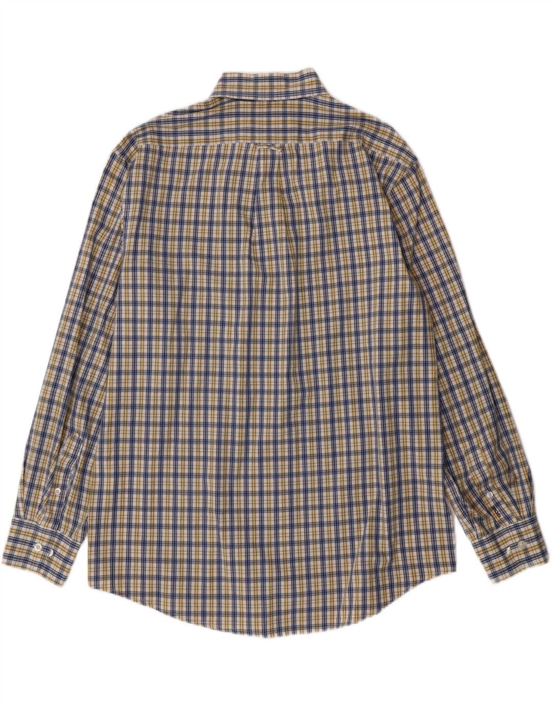 IZOD Mens Shirt Large Blue Check Cotton Vintage Izod and Second-Hand Izod from Messina Hembry 