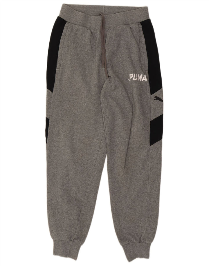 PUMA Herre grafisk træningsdragt Bukser Joggers Medium Grey Colourblock