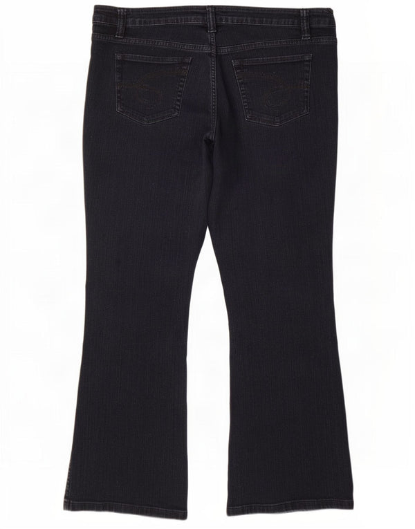 Marks & Spencer Dame Autograph Bootcut Jeans UK 22 3XL W42 L31 Sort