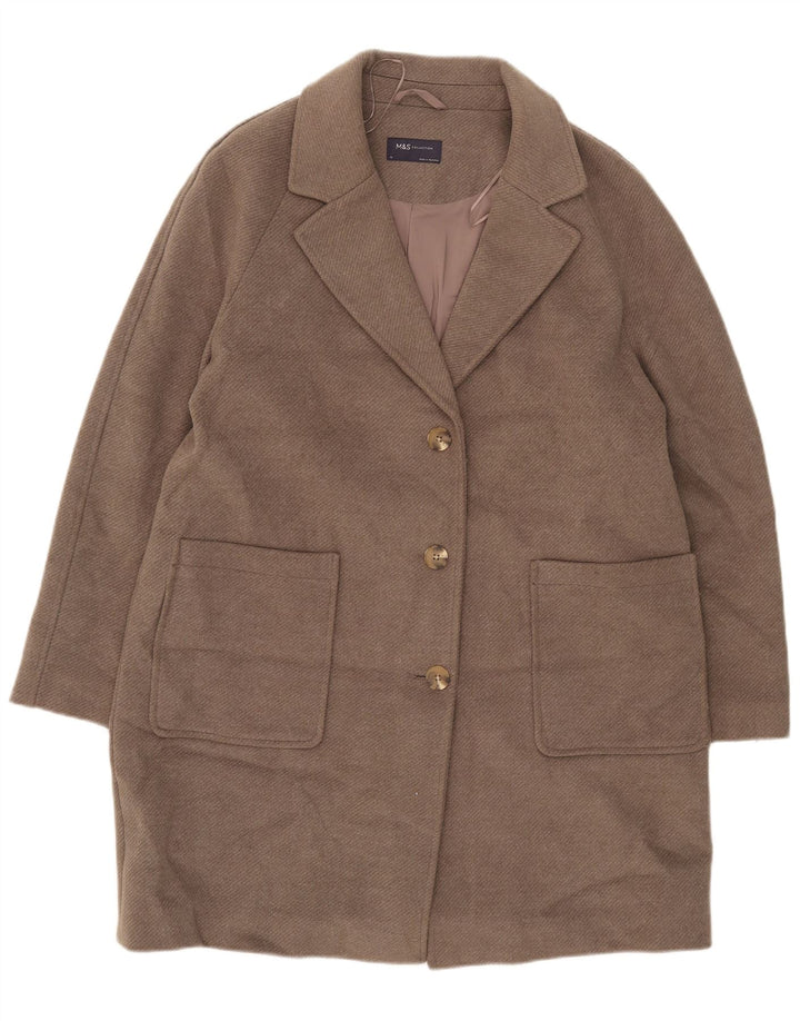 Marks & Spencer Dameoverfrakke UK 18 XL Grå Polyester