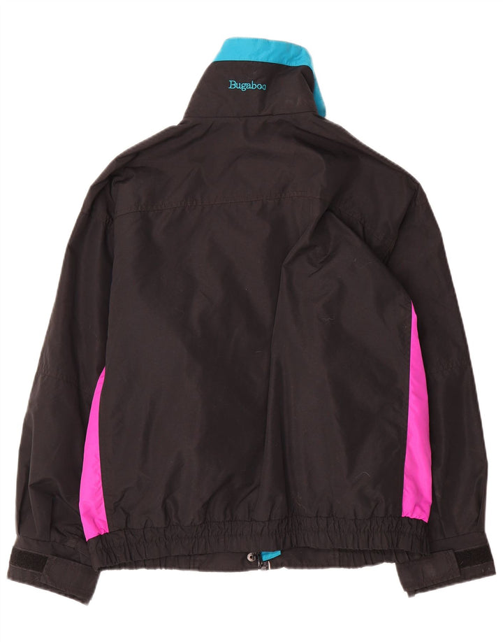 Columbia Dame Oversized Windbreaker Jacket UK 14 Medium Black Colourblock