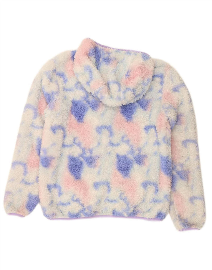 EDDIE BAUER Girls Fleece Jacket 14-15 Years Large Multicoloured Tie Dye