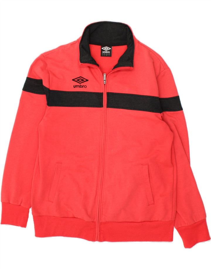 UMBRO Womens Tracksuit Top Jacket UK 16 Large Pink Colourblock Cotton Vintage Umbro and Second-Hand Umbro from Messina Hembry 