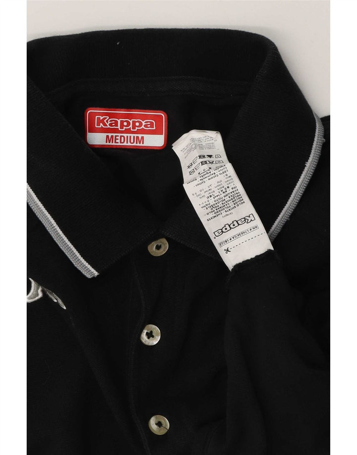 Kappa herre poloshirt Medium sort bomuld