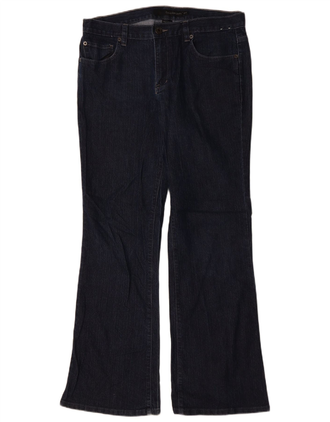 Calvin Klein Dame Bootcut Jeans US 12 Large W34 L31 Marineblå Bomuld