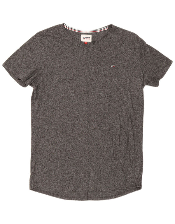 Tommy Hilfiger Herre T-Shirt Top XL Grå Flecked