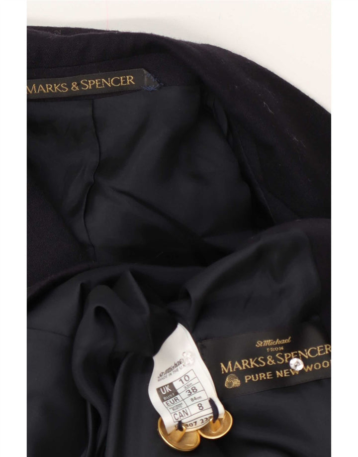 Marks & Spencer Dame Oversized Blazer Jacket UK 10 Small Navy Blue