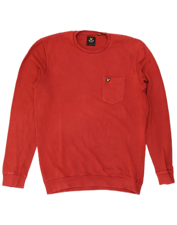 Lyle & Scott Sweatshirt til mænd, stor rød bomuld