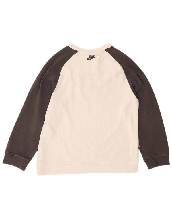 Nike Boys Graphic Sweatshirt Jumper 12-13 år Stor hvid farveblok