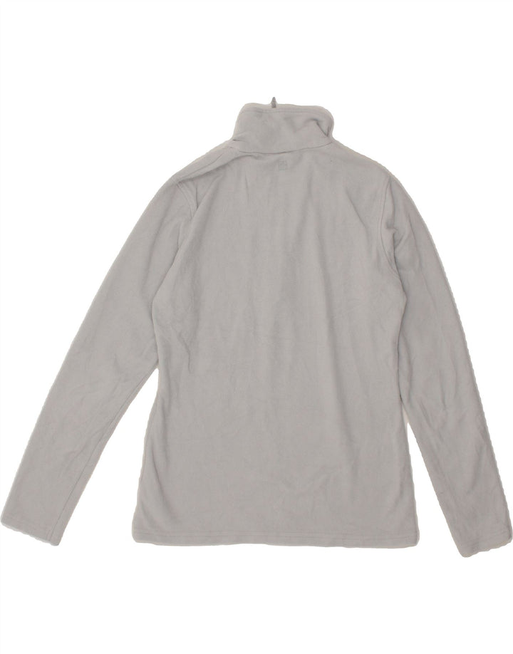 MOUNTAIN WAREHOUSE Womens Zip Neck Fleece Jumper UK 12 Medium Grey Vintage Mountain Warehouse and Second-Hand Mountain Warehouse from Messina Hembry 