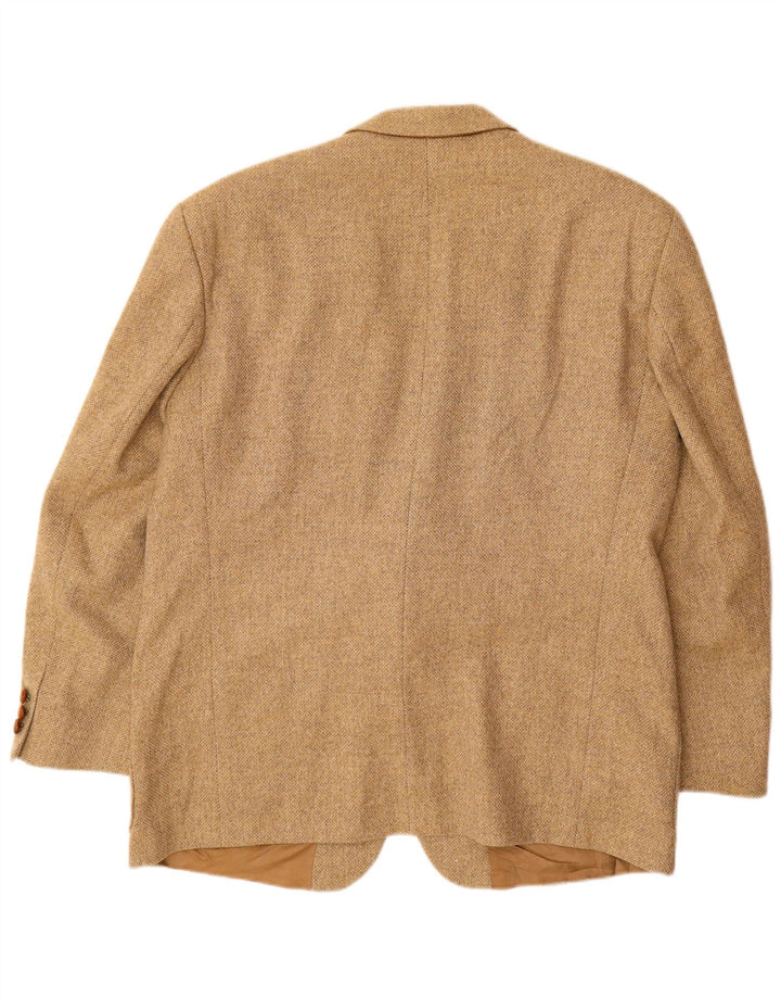 PLACE VENDOME Herre 2-knaps blazerjakke UK 40 Stor Beige Uld