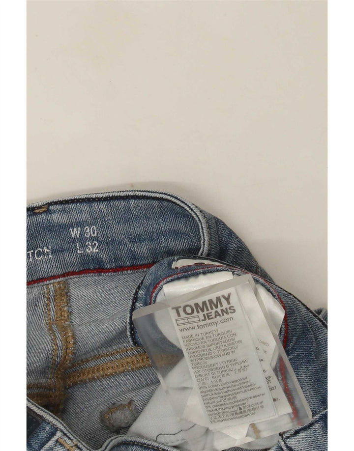 Tommy Hilfiger Herre Slim Jeans W30 L32 Blå Bomuld