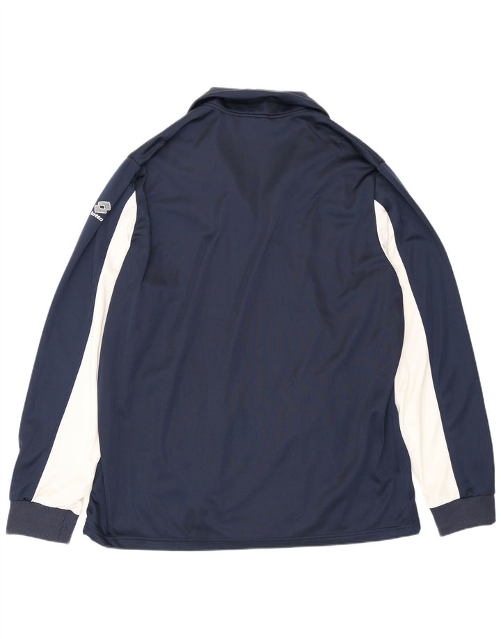 Lotto Træningsdragt til mænd Topjakke 3XL Marineblå Colourblock Polyester