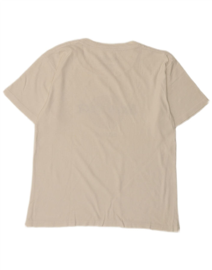 Hard Rock Cafe Dame Dublin Grafisk T-Shirt Top UK 18 XL Hvid Bomuld