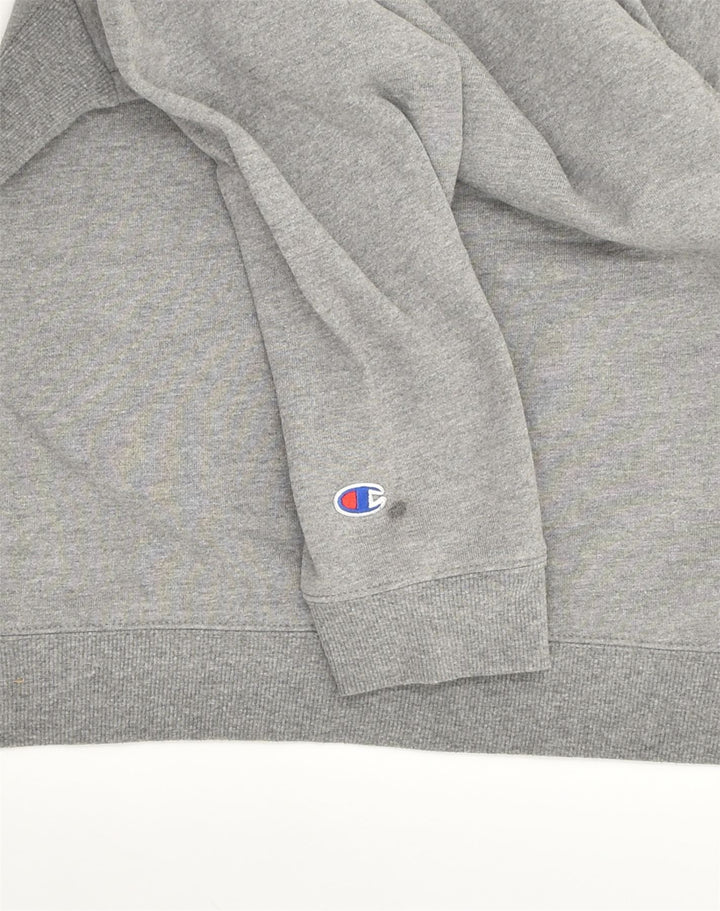 CHAMPION Womens Graphic Sweatshirt Jumper UK 14 Large Grey Cotton | Vintage Champion | Thrift | Second-Hand Champion | Used Clothing | Messina Hembry 