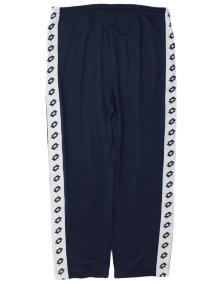 Lotto Herre grafisk træningsdragt Bukser Large Navy Blue Colourblock