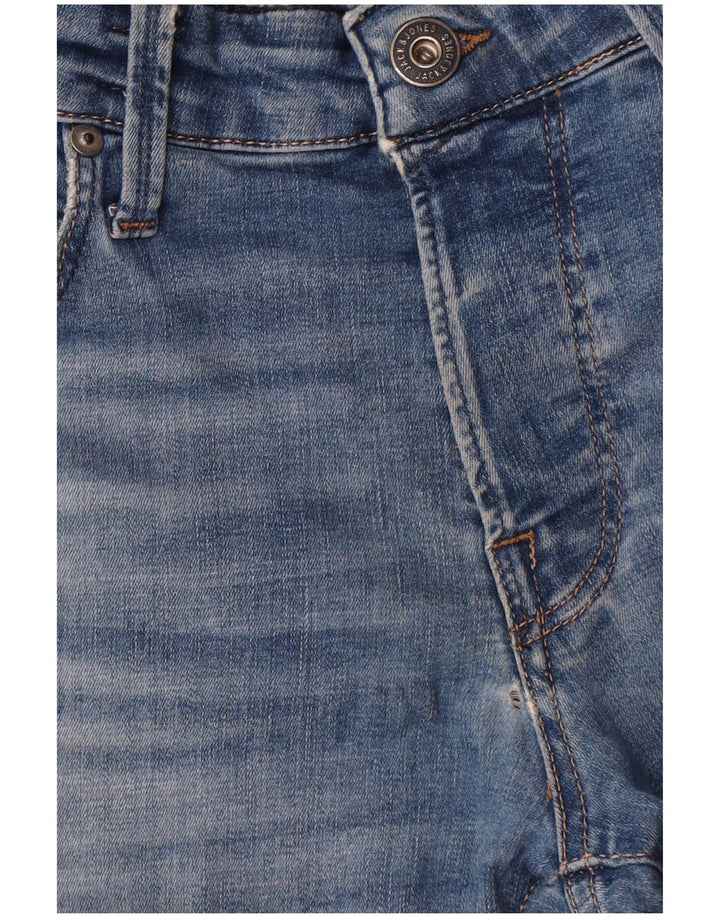 Jack & Jones Herre GLENN Slim Jeans W32 L34 Blå Bomuld