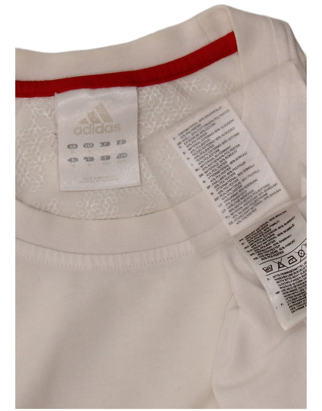 Adidas Herre T-Shirt Top XL Hvid Bomuld