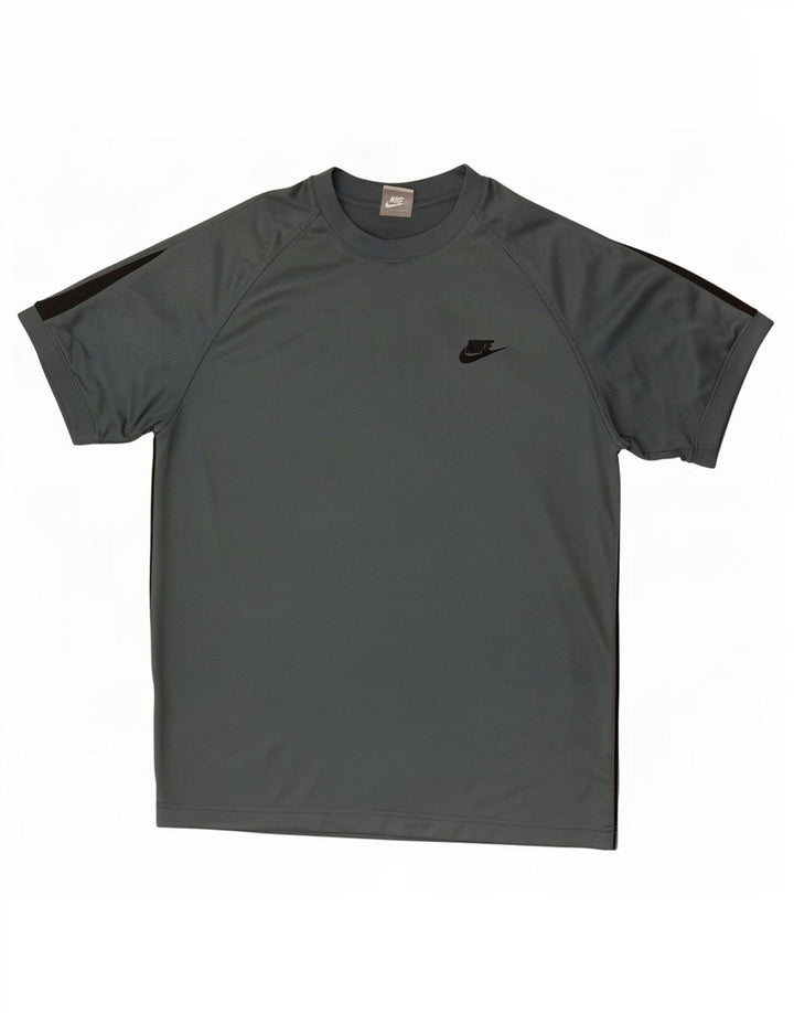 Nike T-shirt top mellem grøn farveblok polyester