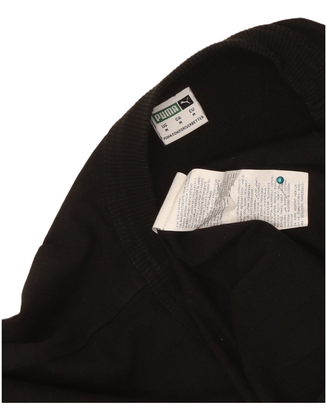 Puma Dame A-Line Kjole UK 14 Medium Sort Bomuld