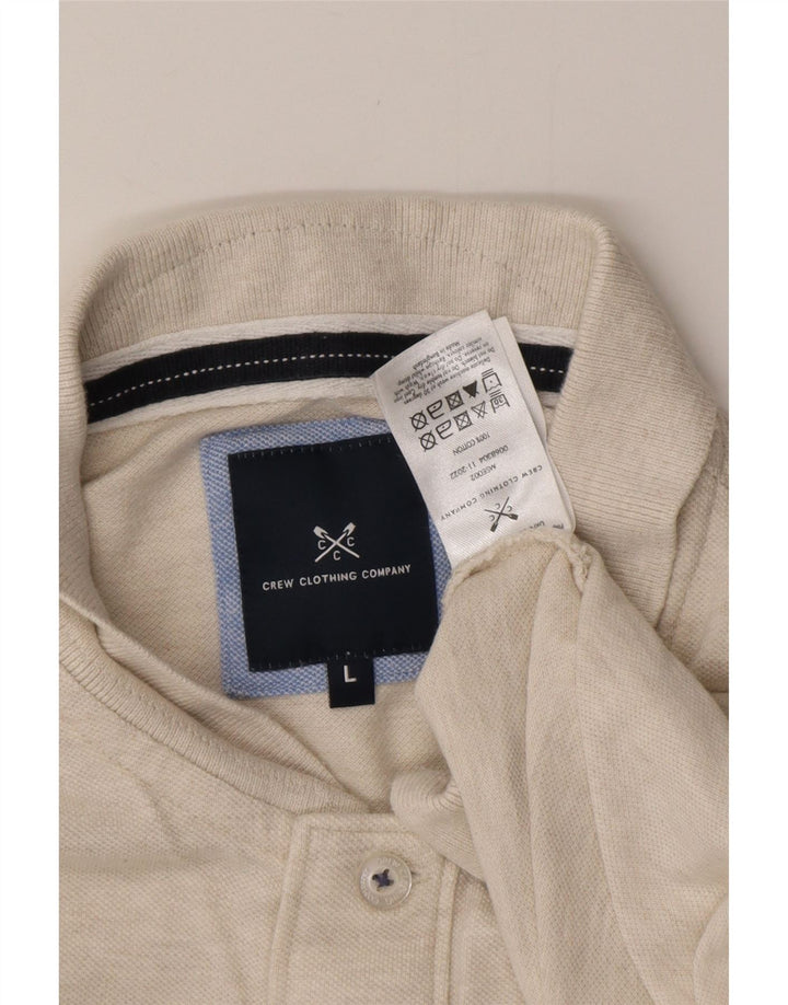 CREW TØJ Herre poloshirt Stor grå bomuld