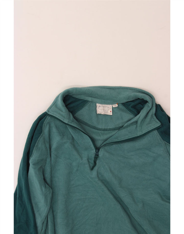 MOUNTAIN WAREHOUSE Womens Fleece Jumper UK 16 Large Blue Colourblock Vintage Mountain Warehouse and Second-Hand Mountain Warehouse from Messina Hembry 