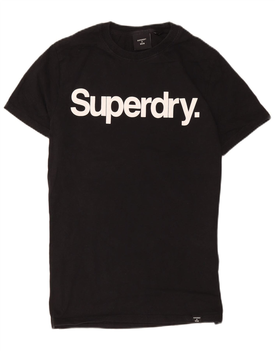 Superdry Herre grafisk T-shirt Top Medium Sort Bomuld