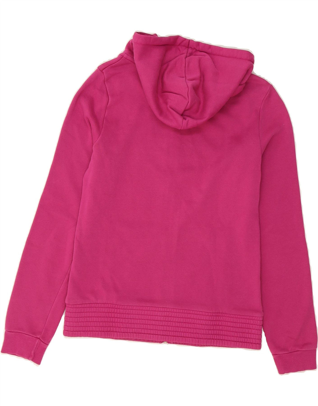 PUMA Womens Zip Hoodie Sweater UK 12 Medium  Pink Cotton Vintage Puma and Second-Hand Puma from Messina Hembry 