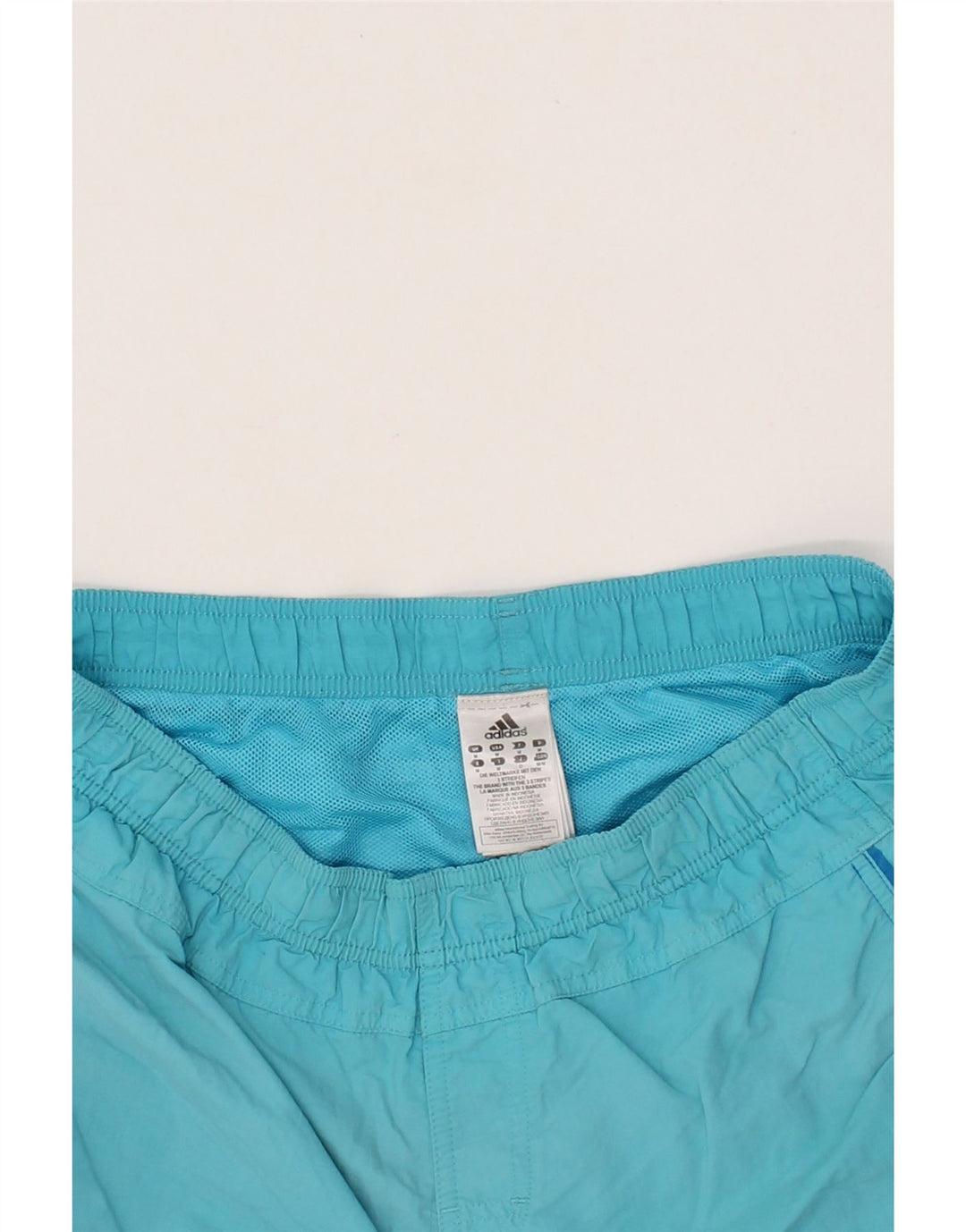 ADIDAS Mens Swimming Shorts Medium Blue Nylon Vintage Adidas and Second-Hand Adidas from Messina Hembry 