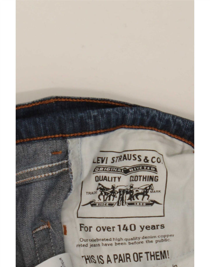 Levi's lige jeans til kvinder W28 L28 Marineblå bomuld