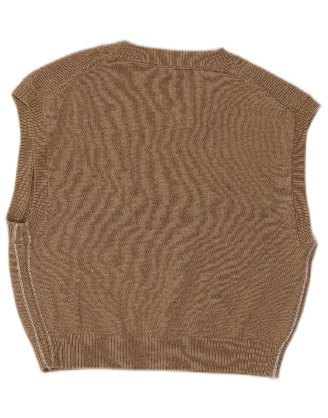 Zara Dame Crop Vest Tank Top UK 12 Medium Brun