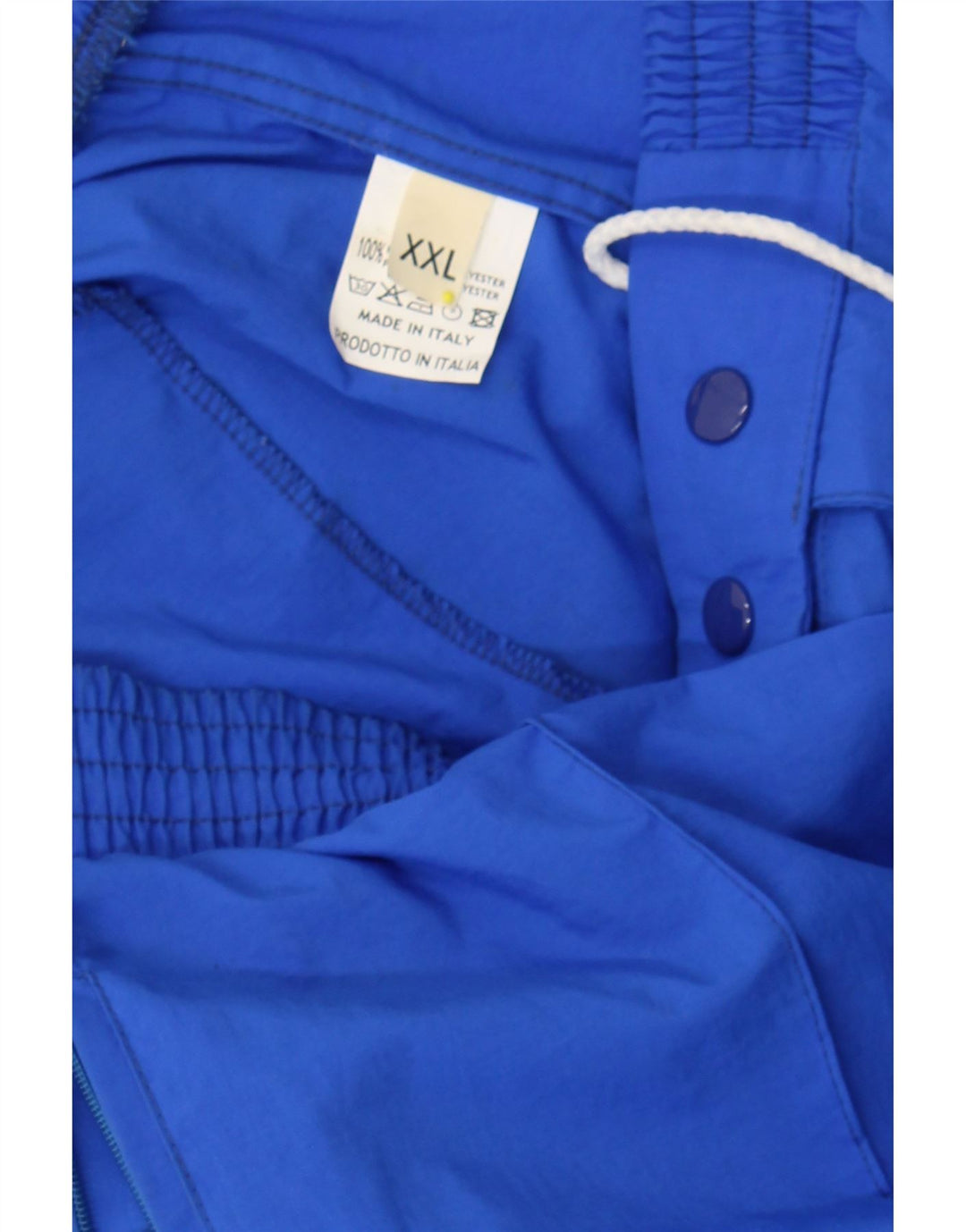 VINTAGE Womens Straight Casual Trousers 2XL W36 L26 Blue Polyester Vintage Vintage and Second-Hand Vintage from Messina Hembry 