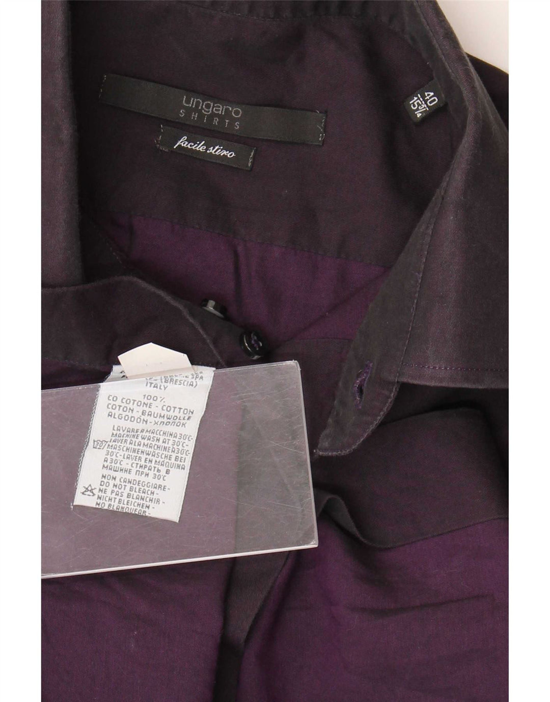 Ungaro Herreskjorte str. 40 15 3/4 Medium Lilla Bomuld