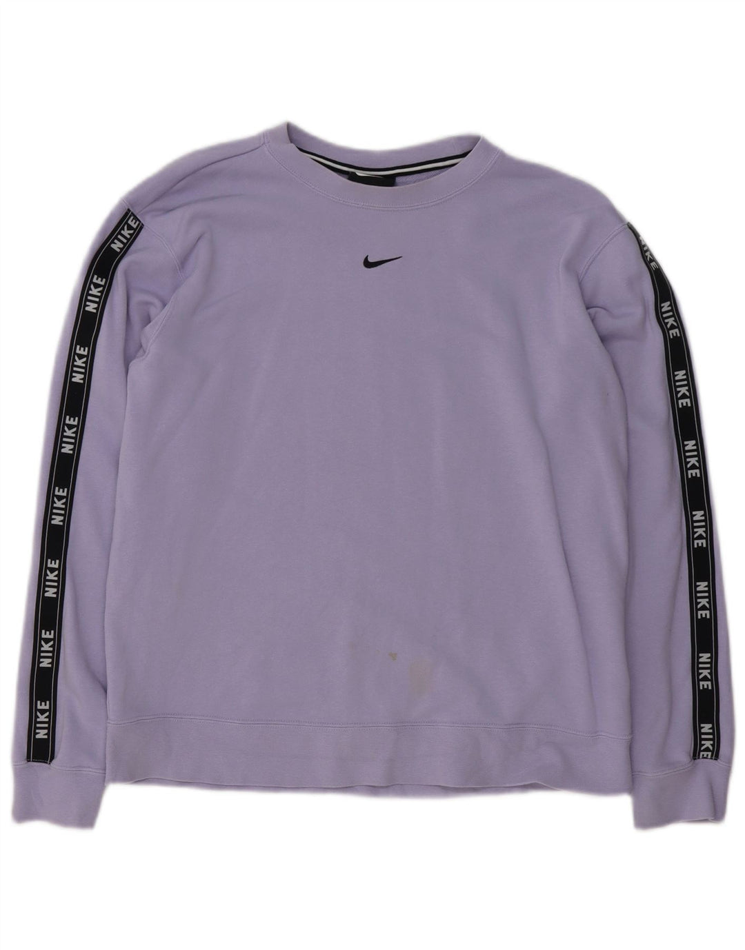 Nike Dame Grafisk Sweatshirt Jumper UK 14 Medium Lilla Bomuld