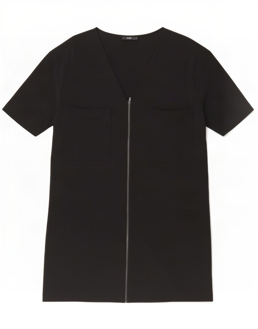 Cos Womens Oversized Shift Dress UK 16 Large Black Viscose