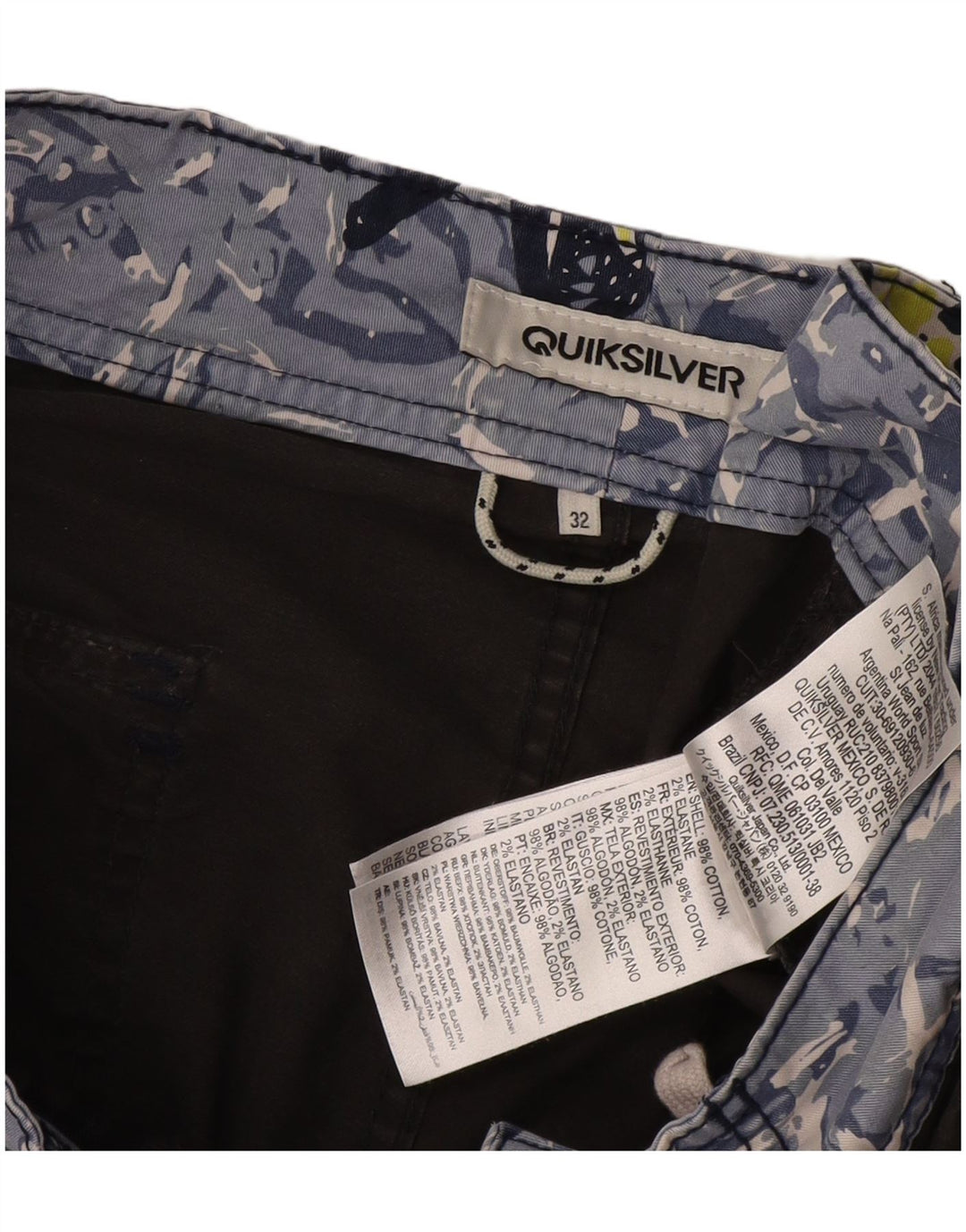 Quiksilver Grafiske badeshorts til mænd mellemgrå bomuld