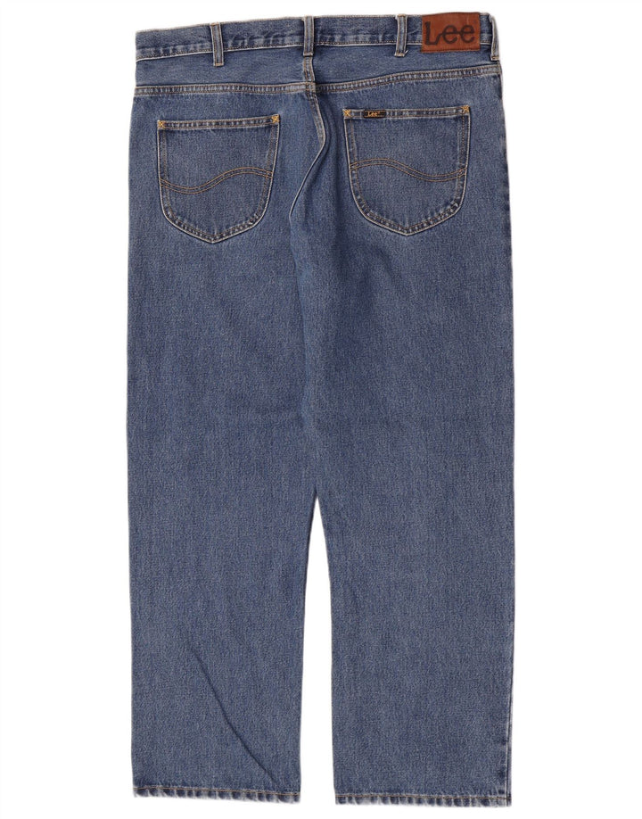 Lee Mens Brooklyn Straight Jeans W38 L30 Blå Bomuld