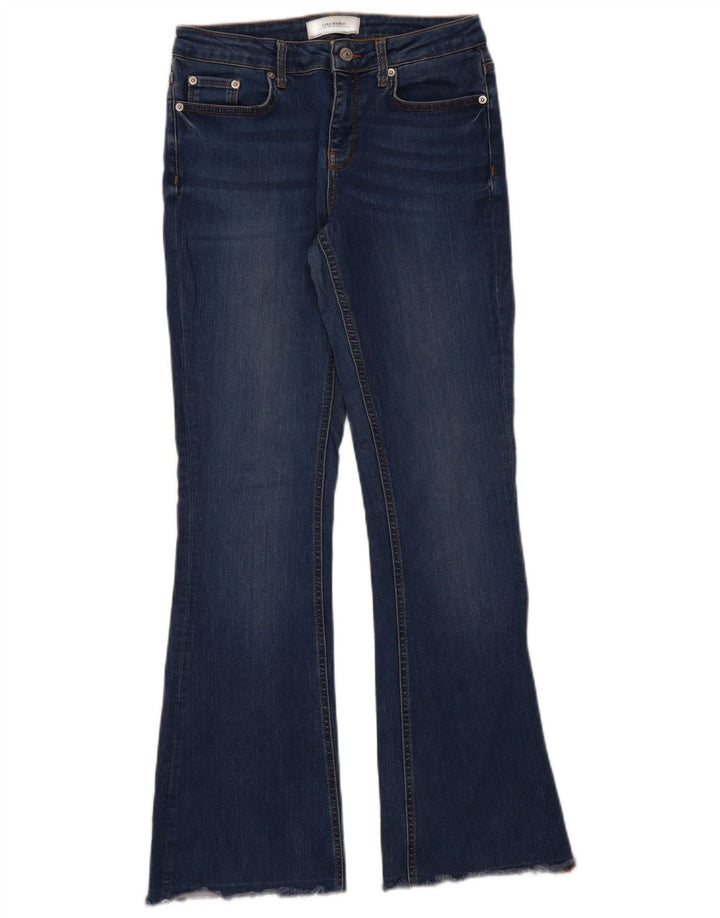 Zara Dame Flared Jeans EU 38 Small W28 L31 Blå