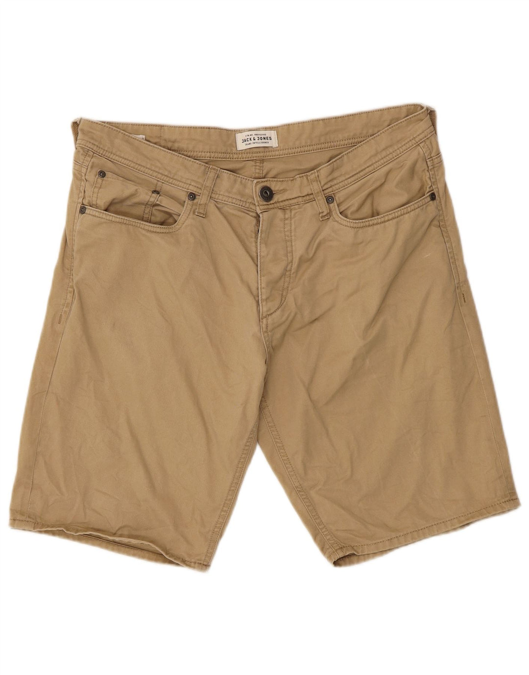 Jack & Jones Herre Casual Shorts Large W36 Beige Bomuld