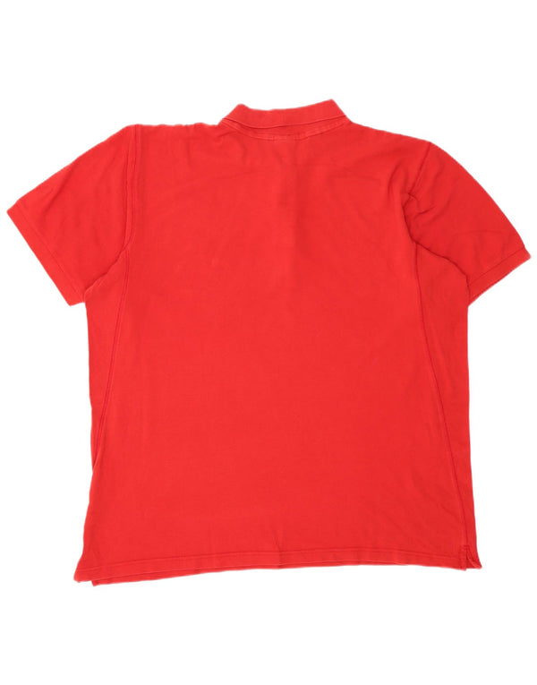 NIKE poloskjorte til mænd UK 45/47 XL rød bomuld