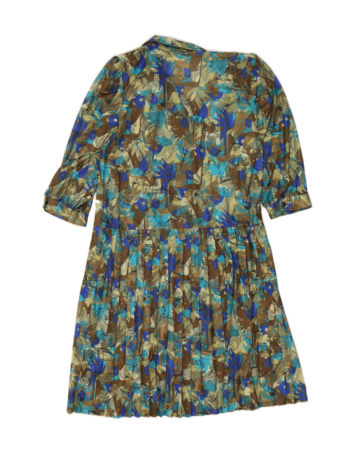 VINTAGE Womens Abstract Pattern Sheath Dress UK 20 2XL Multicoloured Vintage Vintage and Second-Hand Vintage from Messina Hembry 