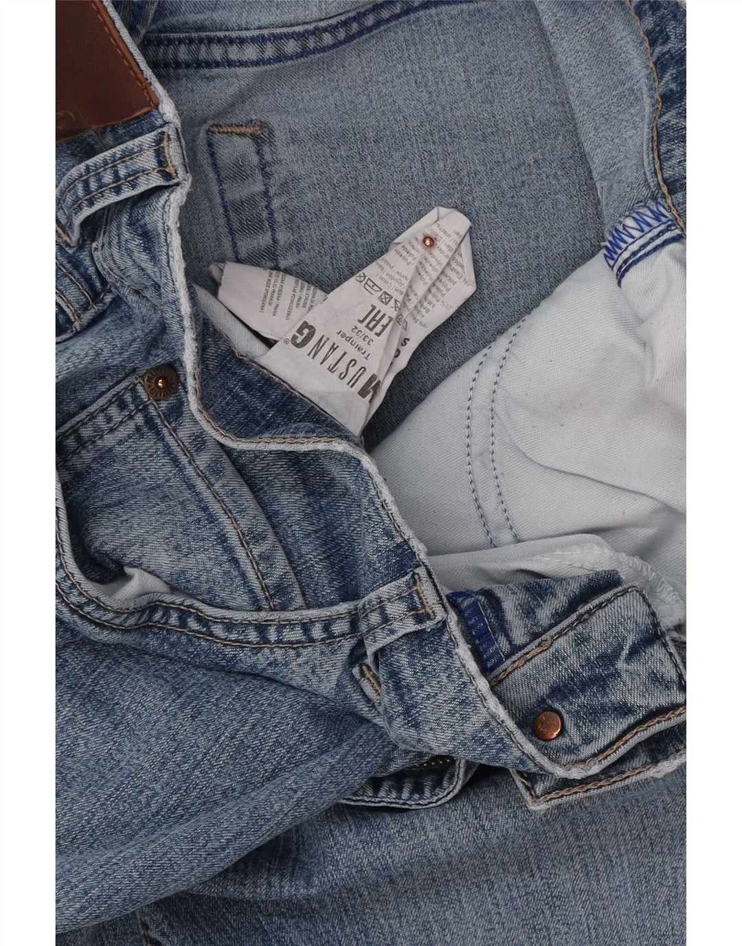 Mustang Herre Tramper Straight Jeans W33 L32 Blå Bomuld